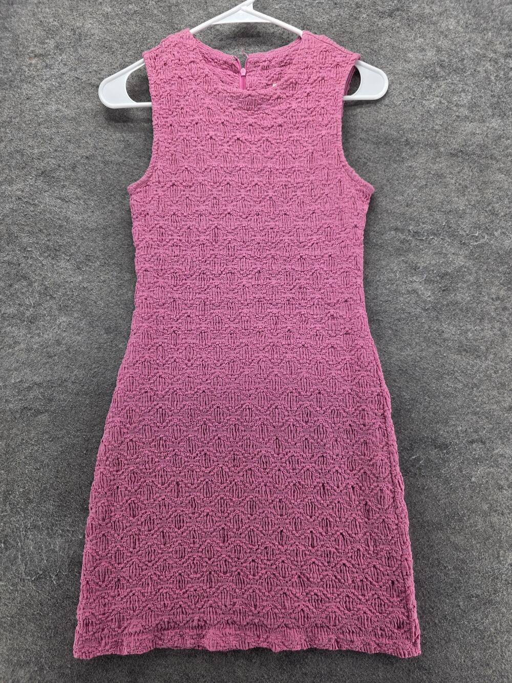 Porridge Dress Womens XS Pink Short Sheath Tank Lined Zip Casual Party